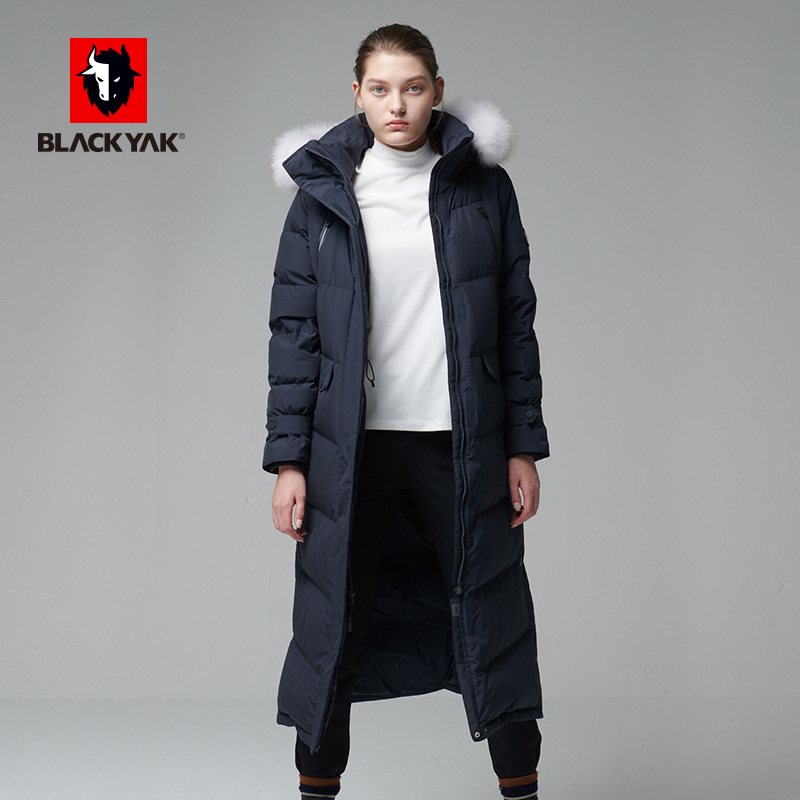 BLACKYAK Breyak Women's Winter Goose Down Long Thick Down Jacket Windproof Warm Top WCW340