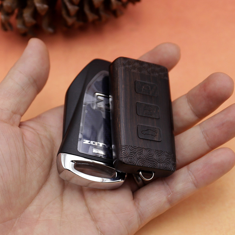 匙刻郎|众泰sr7 sr9 大迈x7 猎豹cs10|汽车钥匙改装实木头外壳