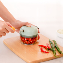 Pulling garlic household manual Mini Mini Mashed garlic artifact kitchen multifunctional hand drawn meat and garlic machine