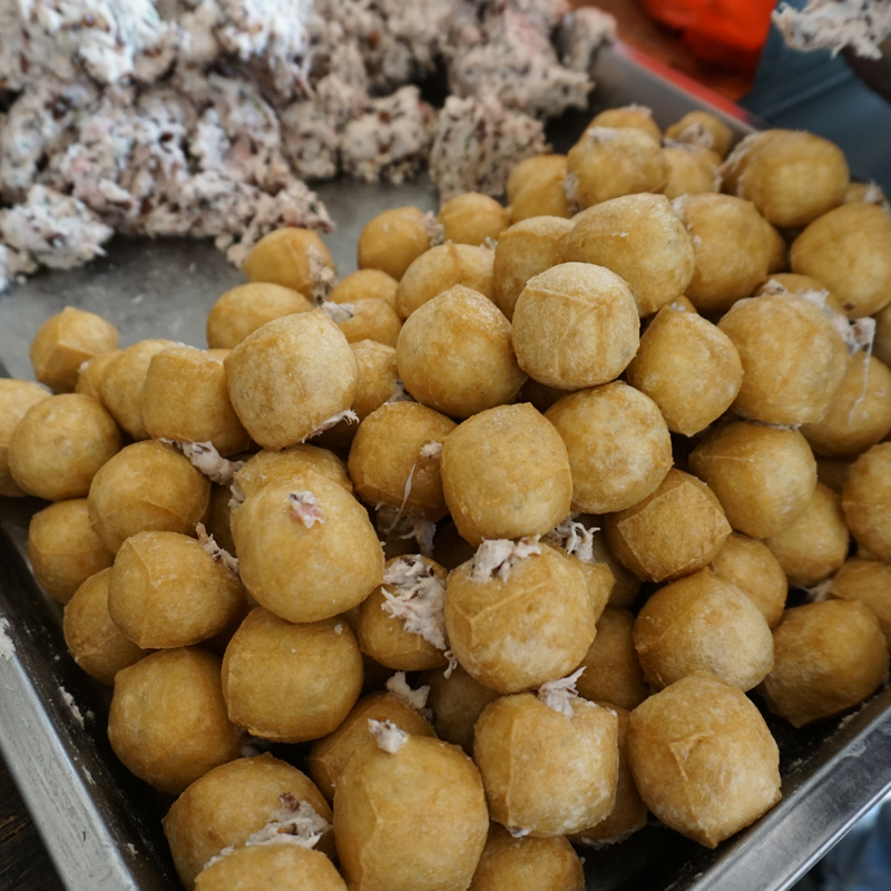 熟食豆腐酿广西蒙山特产油豆腐酿熟食菜真空袋500g装三件起包邮