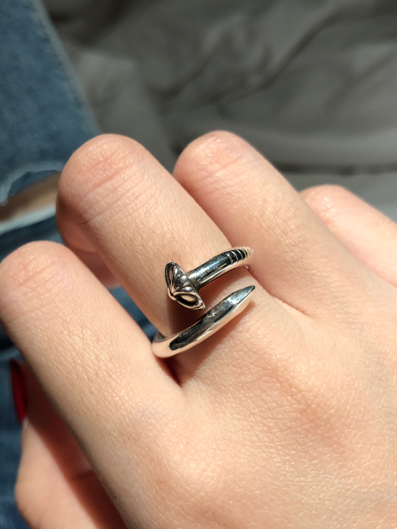 克罗心戒指十字花钉子对戒