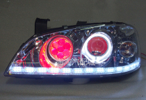 Suitable for 08-12 chery flag cloud 2 headlamps assembly retrofitting double light lens xenon lamp Angels Devil Eye Day Line