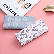 Korean version of cute hipster animal and plant travel passport holder long passport cover certificate bag extended ticket holder card bag