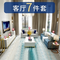 Tea table TV cabinet Composition postmodern minimalist living-room light and luxurious Mini-style Sofa Furniture Suit