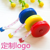 Candy Color Small Roll Ruler Plastic Ruler Plastic size Extensible Clothing Triple tool Soft size sweep Sizes Gift custom LOGO