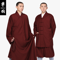 Shan Lishang Yuichun Xia Wool Monk's clothing Long-coated monk's uniform Songyun's gown Coat and lens