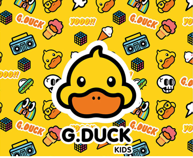 小黄鸭男女童短袖t恤纯棉中小童2024款男孩夏季半袖上