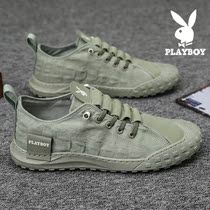 Flowers Playboy Men Shoes 2022 New Summer Old Beijing Cloth Shoes Breathable Drive Casual Canvas Board Shoe Tide Shoes
