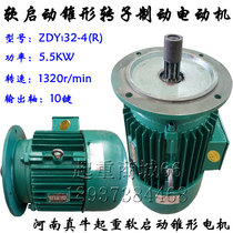 Henan Zhenniu soft starting motor ZDY132-4R5 5KW bridge machine cone brake motor motor