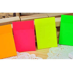 Transparent convenience sticker instant sticker P39 color rectangular N times fluorescent sticker stationery self-adhesive note paper notice sticker