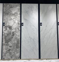 Matte rock plate large plate 800 * 2600 Living room TV background wall Even grain tile minimalist modern fish belly white wall brick