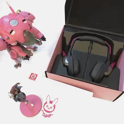 razer/雷蛇 meka 头戴式游戏耳机守望先锋d.va电脑手机dva耳麦