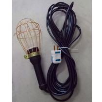 Portable lamp head Wire decorative work lampshade Handle Line lamp glue handle Simple portable hand lamp Site anti-drop