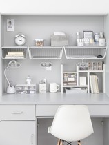 Dormitory storage artifact bookshelf under the table hanging basket layered shelf student dormitory wardrobe storage partition desk board