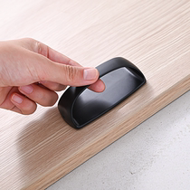 Sliding door handle free punching surface mounted handle drawer glass wardrobe handle kitchen cabinet door paste nail-free plastic