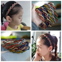 Three parent-child models hit the ground color wave headband students with teeth non-slip headband girls are not easy to break the pressure