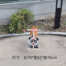 Outdoor PE plate spring rocking Lok Park district Animals rocking horse outdoor non-marked spring rocking horse fitness equipment
