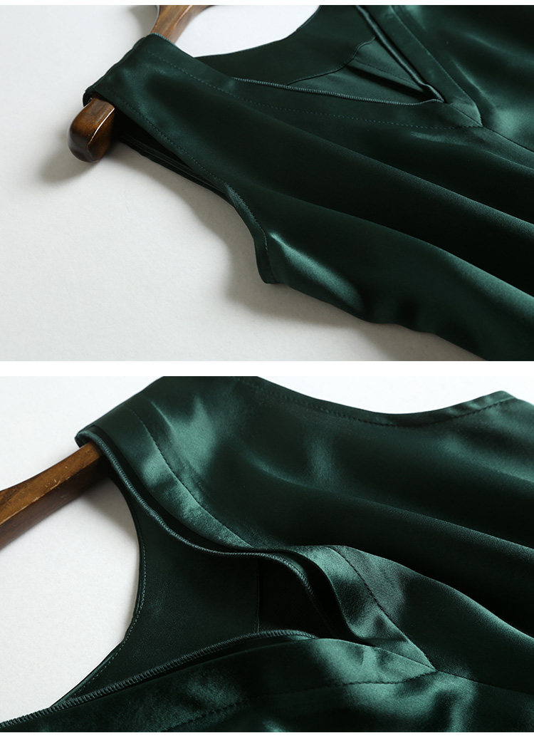 日本三醋酸缎面背心垂感丝滑气质纯色宽松外穿打底吊带上衣女夏季