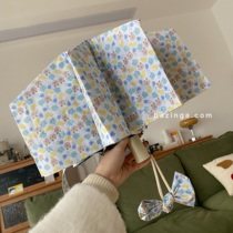 3fter Summer Mint Bear ~ Cute Sun Protection Against UV Black Glue Clear Rain Dual-use Woman Cute Sweet Girl Sun Umbrella