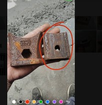 Knife holder Tractor accessories Rotary tiller knife holder knife library plow knife holder ultra-thick welding knife holder 1 kg weight