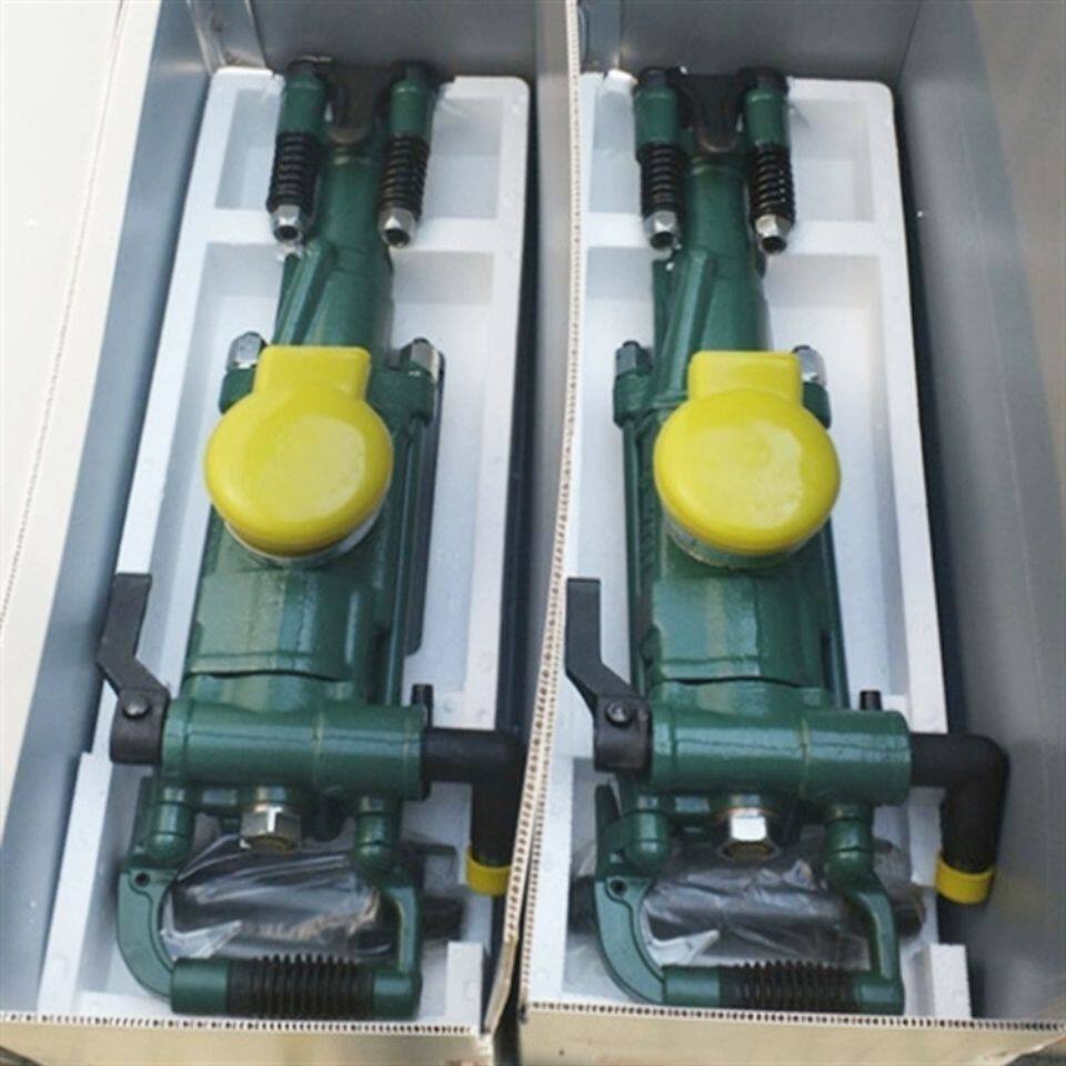 厂家供应型气动 噪音小效率高 矿山隧道钻采专用yt28气腿式凿岩机