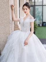 Genuine Zhang Ziyi Imperial designer brand one-shoulder swan design thin and tailed gaping wedding gleam
