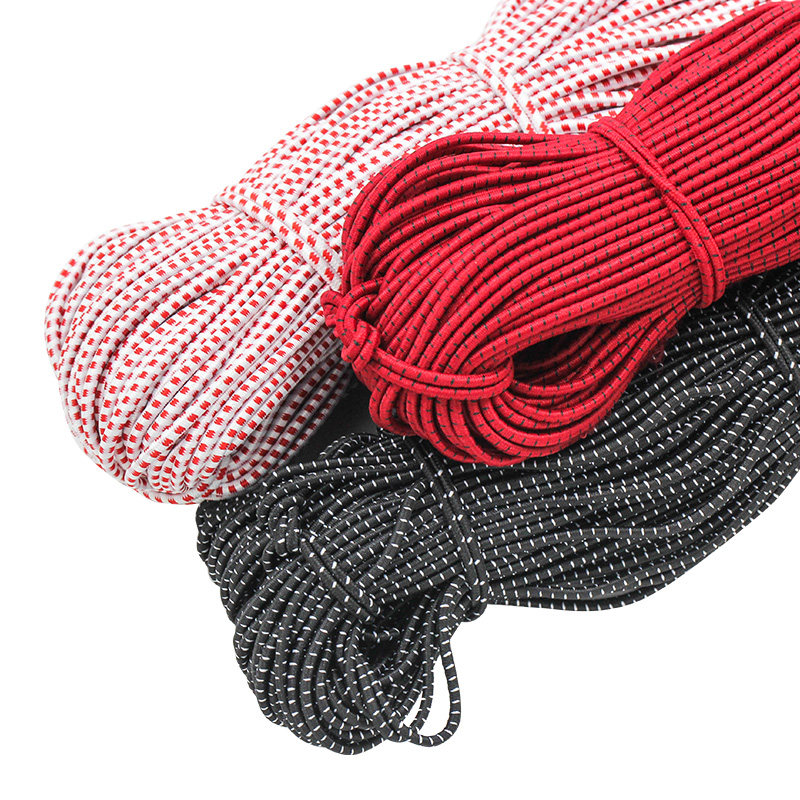 老式圆形松紧带高弹力松紧绳裤子衣服橡皮筋儿童黑色细跳皮筋跳绳