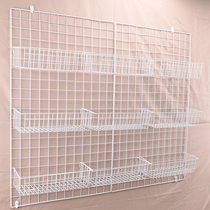 Wire mesh grid Photo Wall supermarket shelf grid subnet kindergarten ring creation display stall jewelry display rack