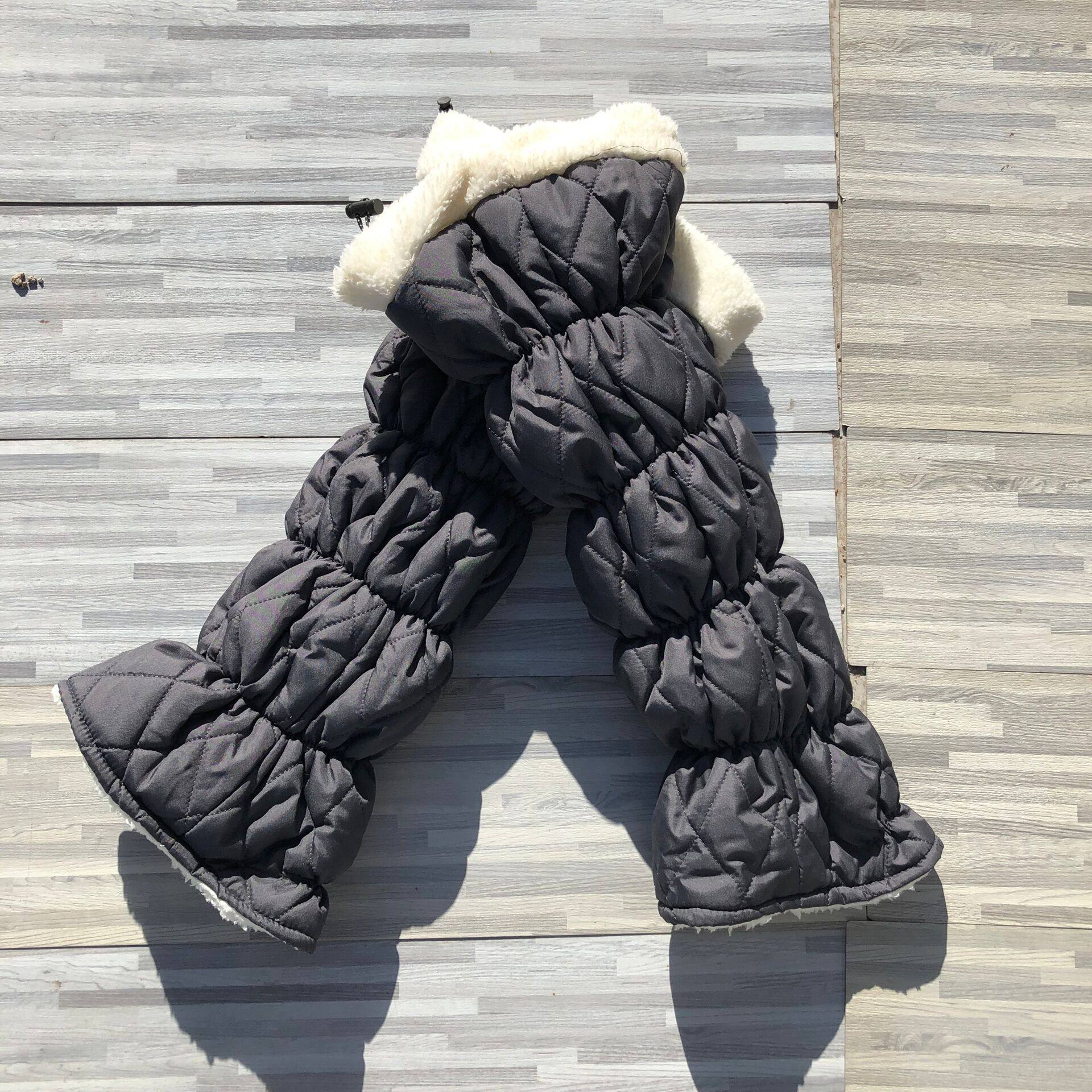 原单外贸出口日本腿套内层加绒家居办公公交保暖腿套