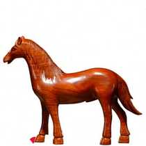 Wood carving horse swinging piece handicraft wood book house Chinese living room Wangchaowi Creative Home Flowers Pear Mummah Swing O