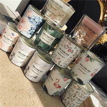 Flower paper series fragrance gift scented candle soy wax accompanied by hand gift
