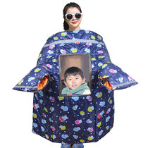 Electric motorcycle windshield is parent-child winter plus velvet thickened cold-proof autumn and winter battery car windshield mother and child