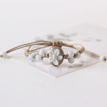 Original Ceramic Borneol Bracelet Female Korean version of Simple Student Mori Girlfriend Girls Handstring Small Design hipster