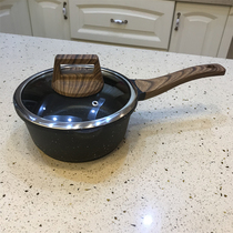 High-grade gift box 18cm milk pot non-stick pot thick die-casting pot Mai rice stone gift gas induction cooker