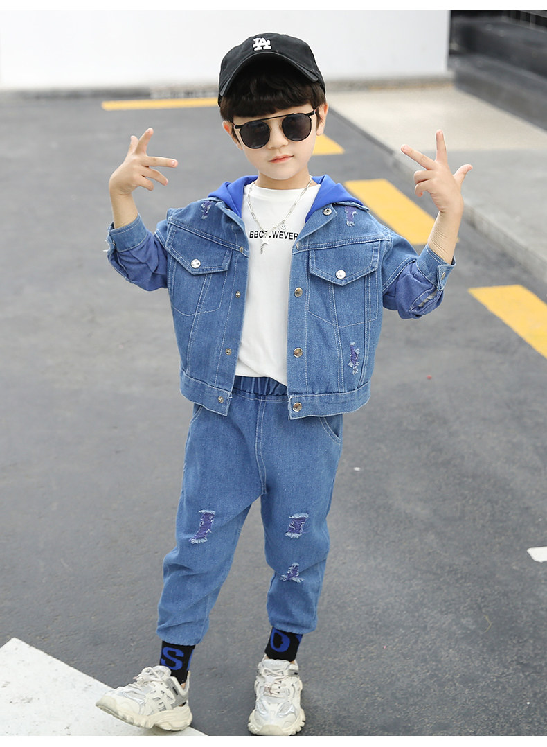 童装男童秋装套装2021新款儿童秋季中大童秋款男孩帅气春秋衣服潮