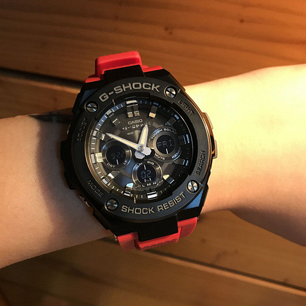 正品casio卡西欧gshock光动能gsts100g1a1b太阳能防水男表