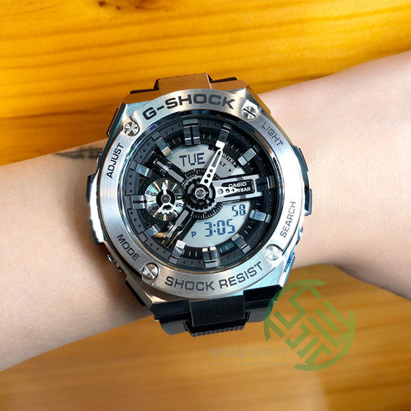 正品casio卡西欧gshock光动能gsts100g1a1b太阳能防水男表