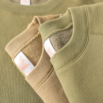 2020 autumn winter heavy earth color pure cotton loose gush clothing pure color thick real casual minimalist for men and women blouses