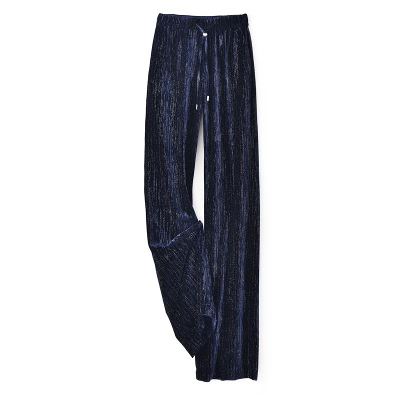 Douyin with the same hot sale (Mr. Li said pants) autumn new velvet pants straight pants wide leg pants MW14A015