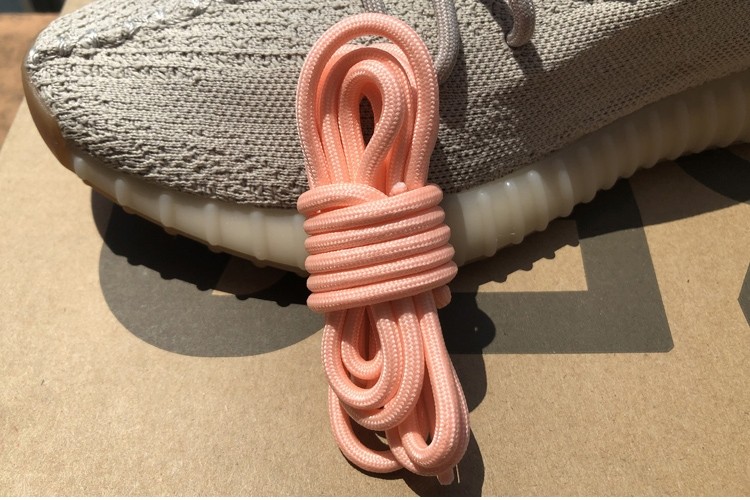 冰淇淋适配yeezy380绿粉男女v2圆形白350满天星水花二代鞋带夜光