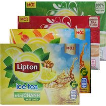Vietnam original Lipton Lipton lemon iced tea 224g(16 x14g) sweet and sour solid beverage