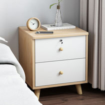 Bed Head Cabinet 2021 New with lock Nordic Bed Head Cabinet Bedroom Simple Bedside Cabinet Modern Minimalist containing cabinet Multi