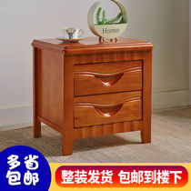 Bed Head Cabinet 2021 New with lock solid wood bed head cabinet Economy-type minimalist modern Mini with lock small cabinet sleeper