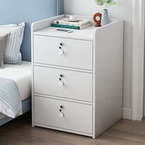 With lock-bed head cabinet minimalist modern locker shelve with lock bedroom mini-sized bedside cabinet Economy Type