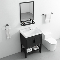 Small-sized wash basin floor-standing balcony ceramic integrated washbasin cabinet combination toilet basin washbasin wash table Pool