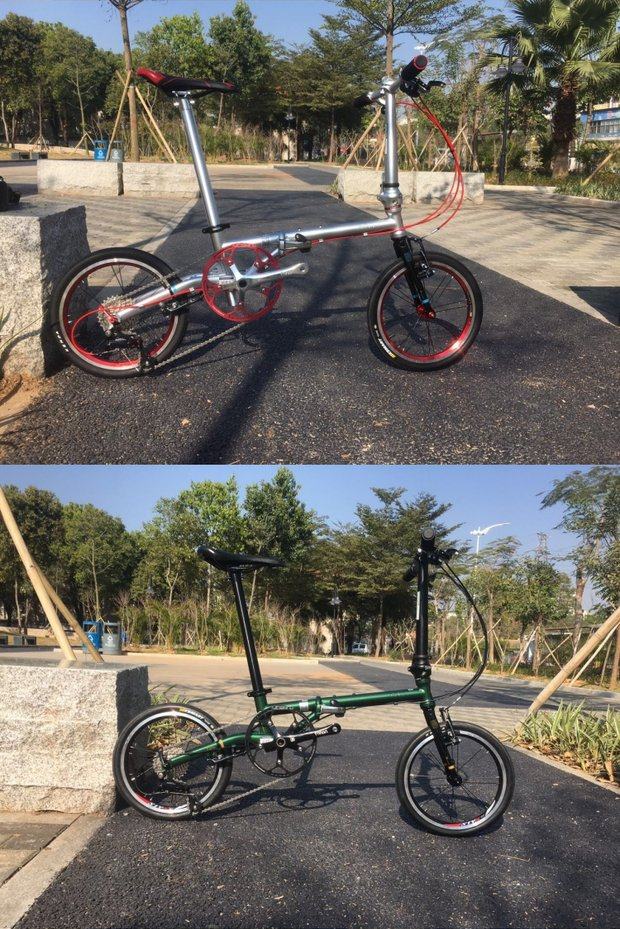 风行fgc16099速16寸钢架男女学生成人单车自行车折叠车蚂蚁腿包邮_双