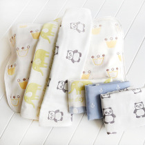 Full Cotton Cloth Pillow Towel 1 Mushroom Panda Crown Boat Anchor Baby Suck Sweat Pillow Towel Pure Cotton 5 Floors 6 Floors