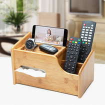 Drawing Paper Box Wood Paper Towels Box Desktop Multifunction Cosmetics Containing Box Creative wood and wood remote control containing box