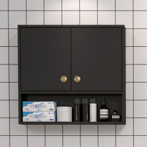 Nordic bath cabinet side cabinet combination wall-mounted toilet side cabinet wall cabinet solid wood bathroom storage cabinet bathroom cabinet