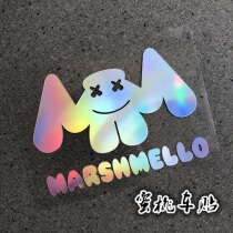 Seven Colorful laser Colourful Trends Personality Hundreds of Electric Sound Locomotive Pedal Calf Motorcycle Stickers